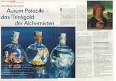 Altes Heilmittel neu entdeckt Aurum Potabile - das Trinkgold der Alchemisten